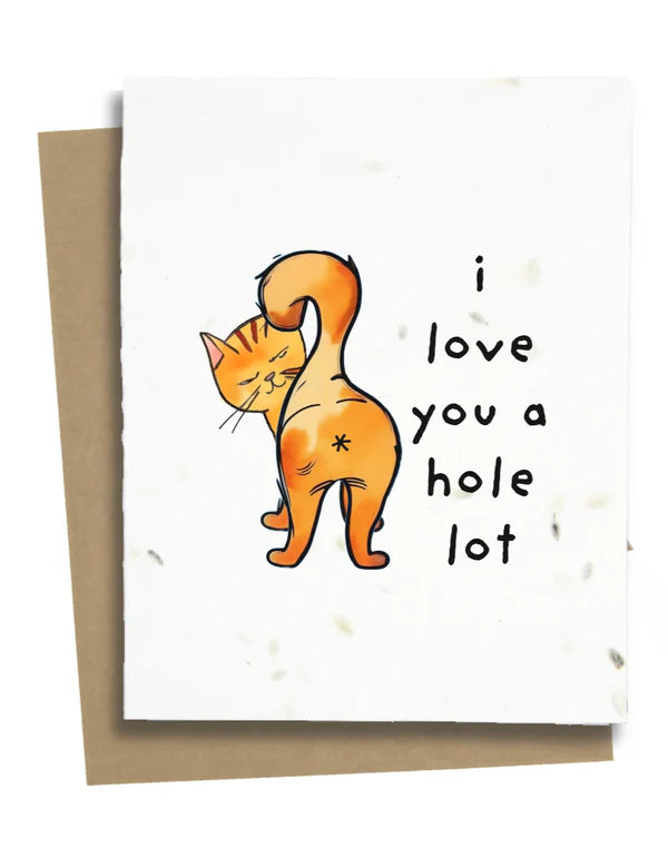 Funny Cat Butt Hole Card - CBH