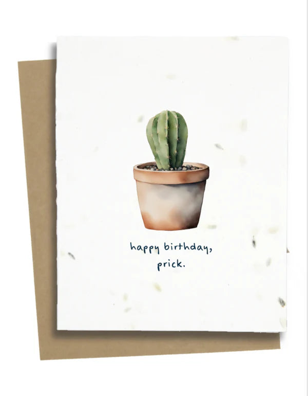 Funny Happy Birthday Cactus Card - FCC