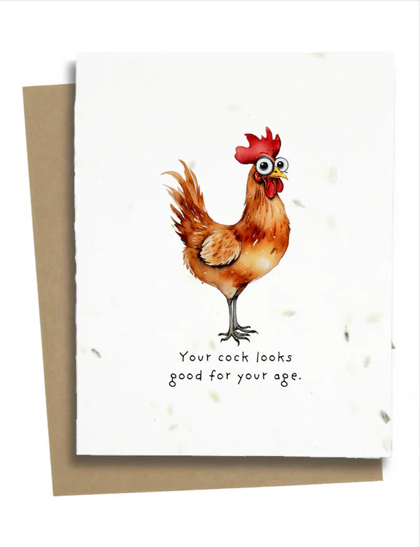 Funny Rooster Card for Men - FRC