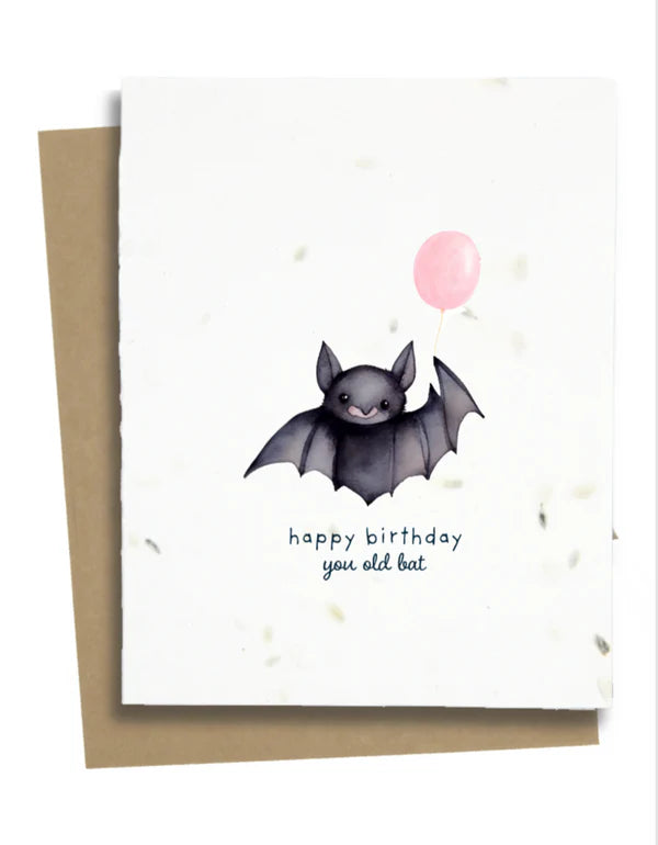 Happy Birthday You Old Bat Card - HBOB