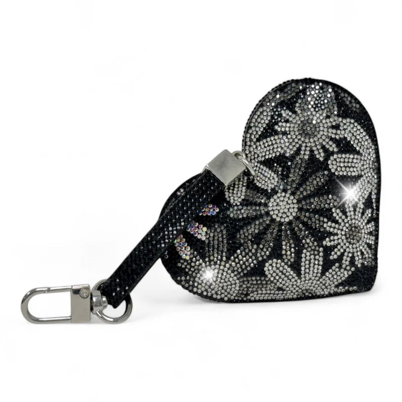 Royal Ice Heart Purse Charm