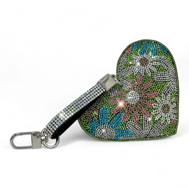 Royal Ice Heart Purse Charm