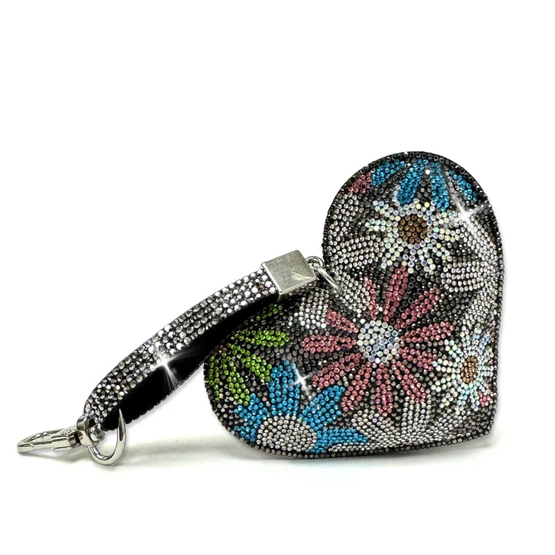 Royal Ice Heart Purse Charm