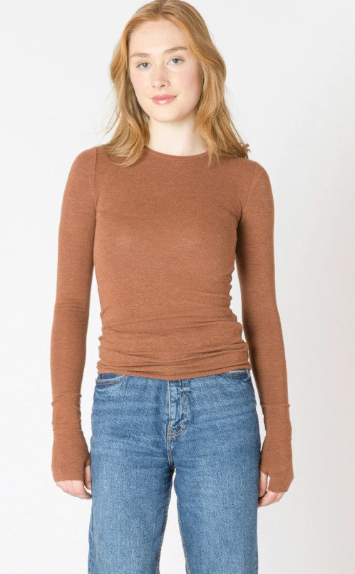 Isla Brushed Crewneck Tee 2624013 SALE