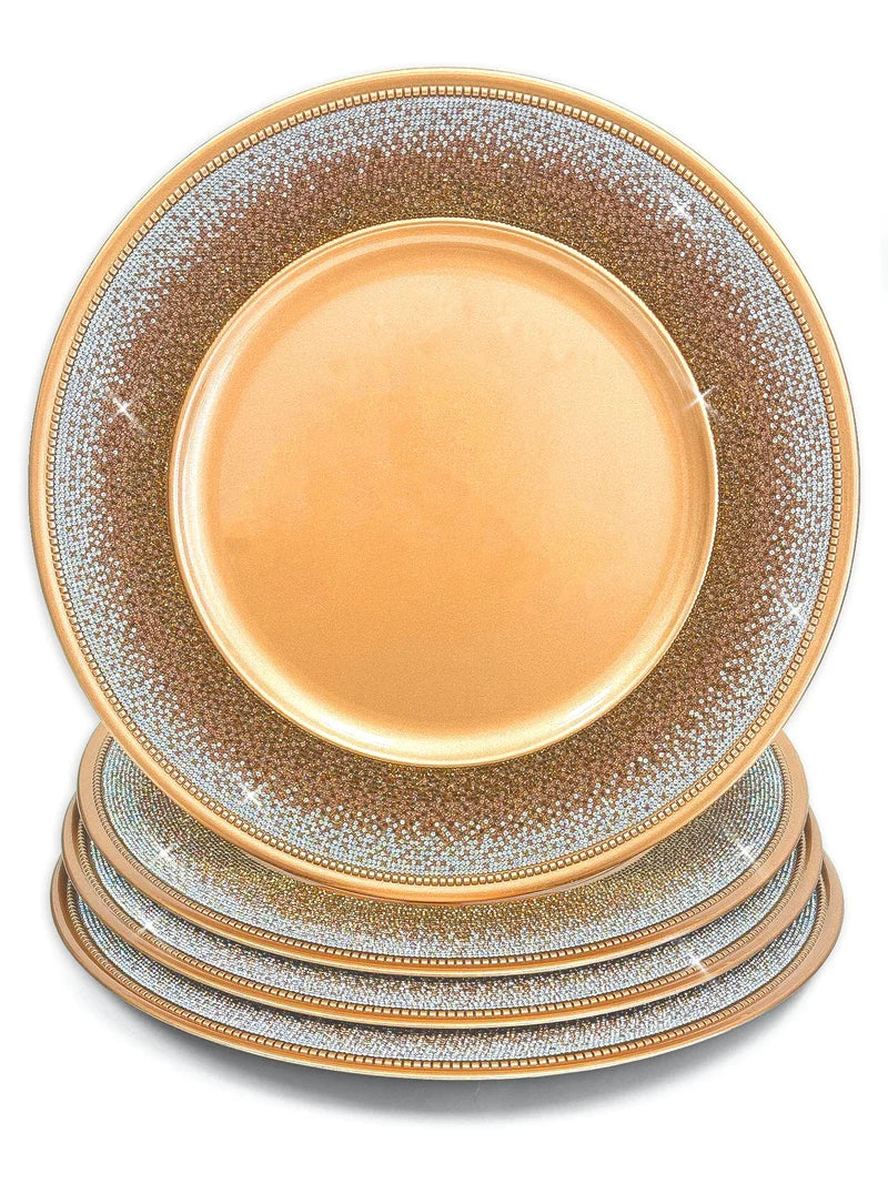 Decorative Charger Plates - Set of 4