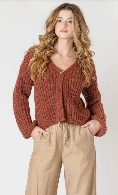 Jana Single Button Sweater 2627256
