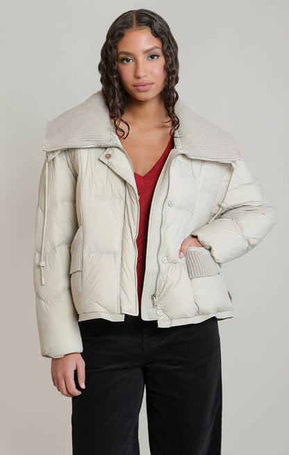 Knit Collar Puffer Jacket