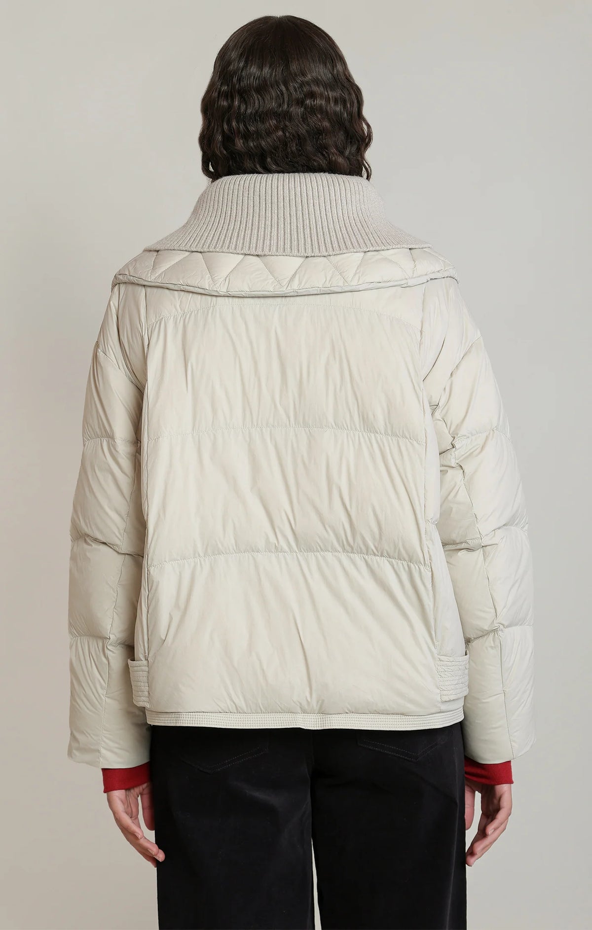 Knit Collar Puffer Jacket