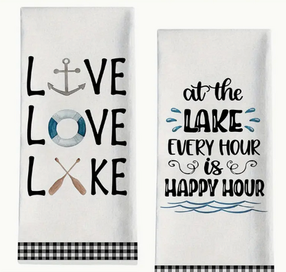 Lake Tea Towels