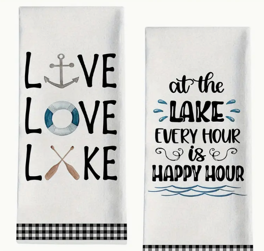 Lake Tea Towels