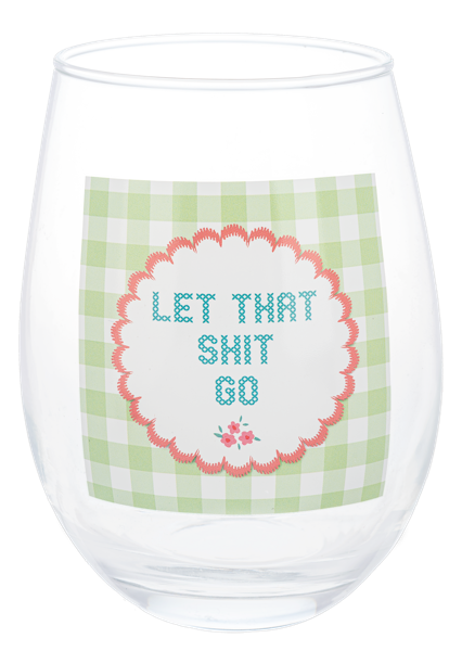 Cheeky Stemless Wine Glasses