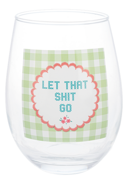Cheeky Stemless Wine Glasses