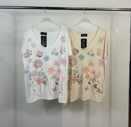 Lina Floral Knit Top