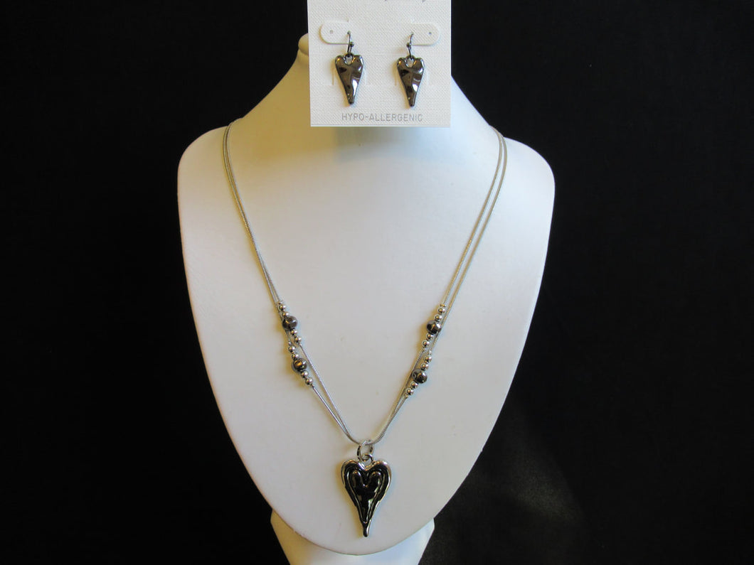 Heart Necklace Set