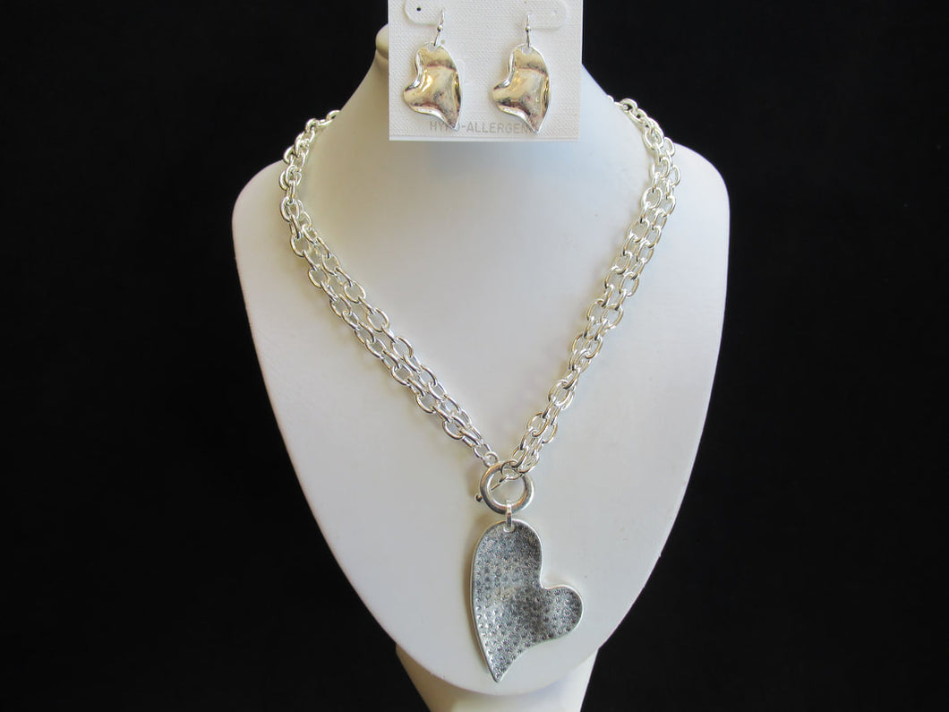 Heart Necklace Set