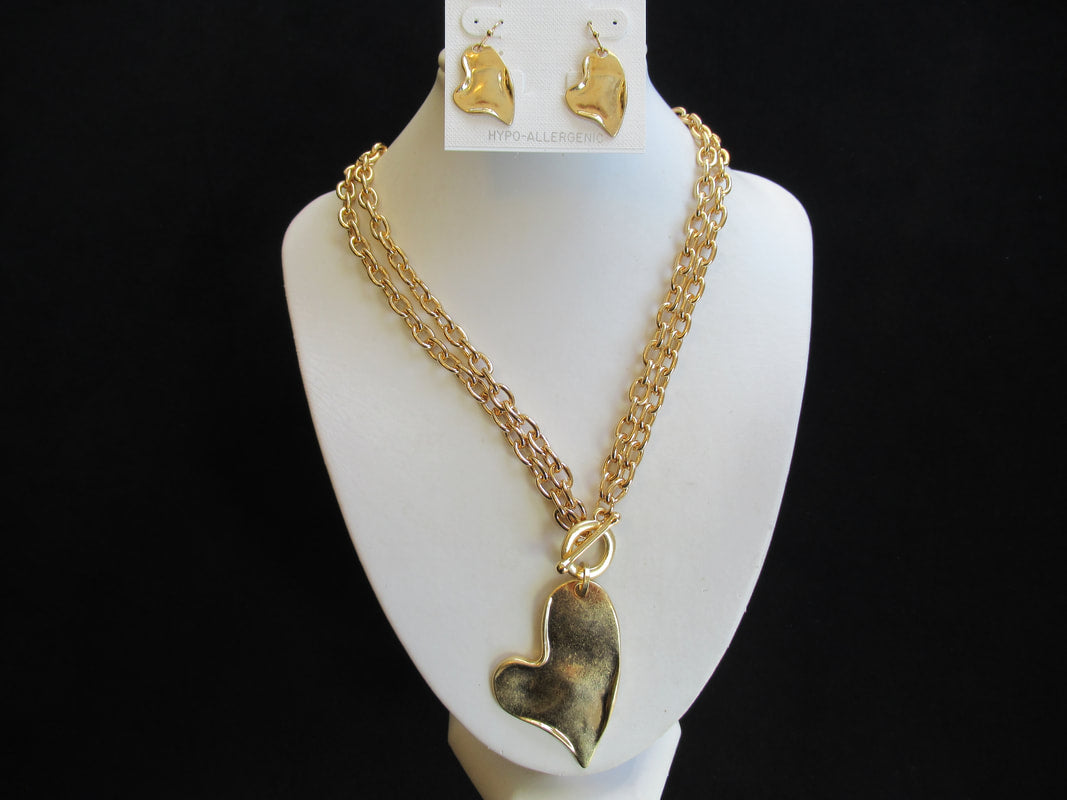 Heart Necklace Set