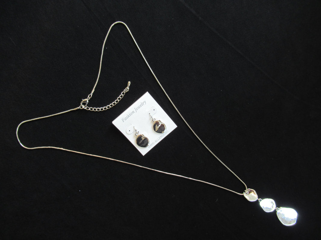 Long Oval Necklace Set
