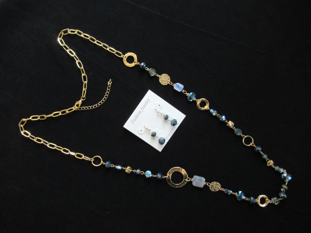 Long Beaded Necklace Set