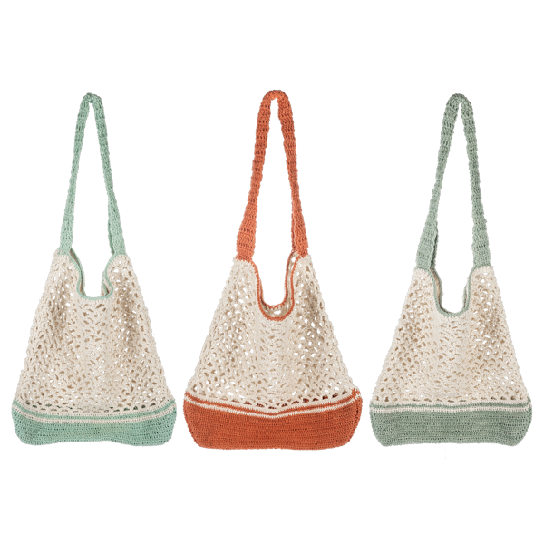 Crochet Open Weave Tote Bag