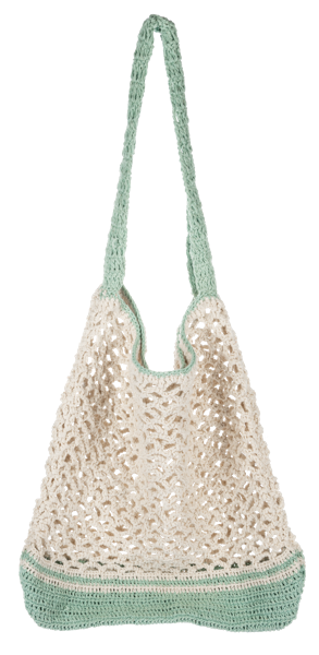 Crochet Open Weave Tote Bag