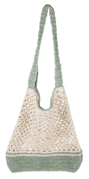 Crochet Open Weave Tote Bag