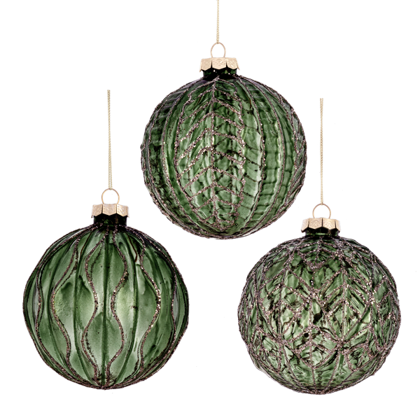 Frosted Ball Ornaments