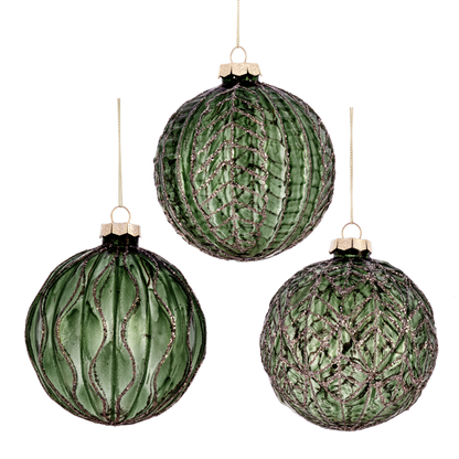 Frosted Ball Ornaments