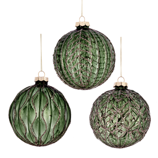 Frosted Ball Ornaments