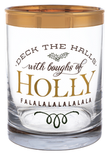 Load image into Gallery viewer, Holiday Messages Low Ball Glass
