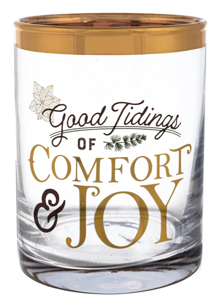 Holiday Messages Low Ball Glass