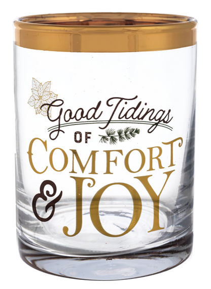 Holiday Messages Low Ball Glass