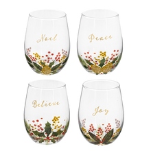 Load image into Gallery viewer, Botanical Stemless Wine Glass
