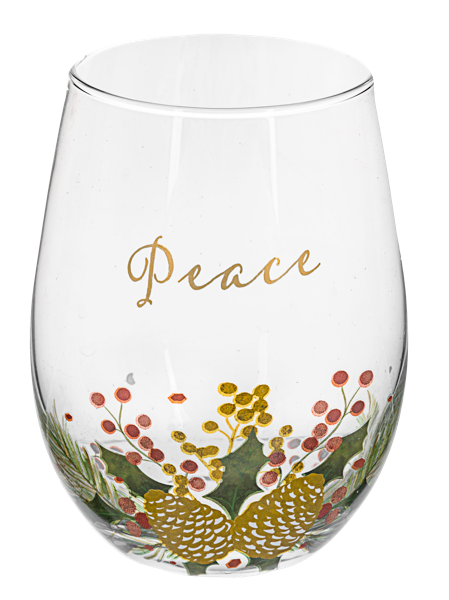 Botanical Stemless Wine Glass