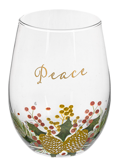 Botanical Stemless Wine Glass