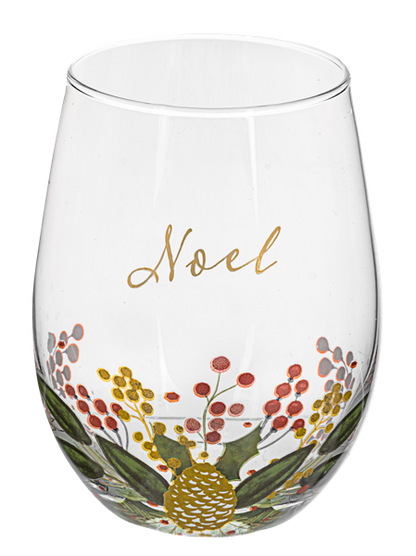 Botanical Stemless Wine Glass