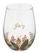 Load image into Gallery viewer, Botanical Stemless Wine Glass
