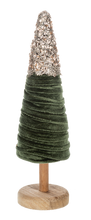Load image into Gallery viewer, Glitter Velvet Green Trees
