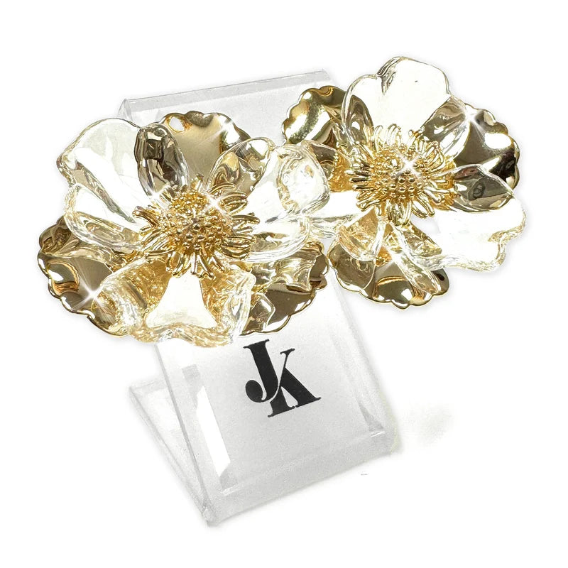 Open Flower Earrings