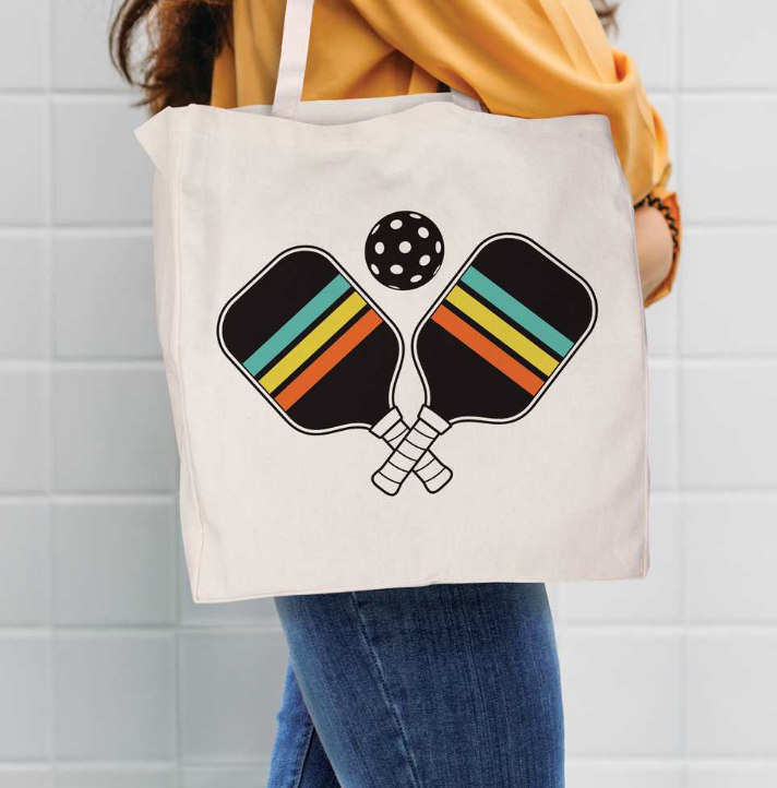 Pickleball Reusable Tote Bag