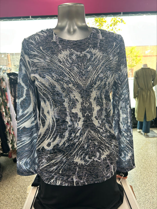 Indigo Sparkle Long Sleeve Tee SALE