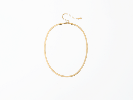 PVD Herringbone Chain Necklace