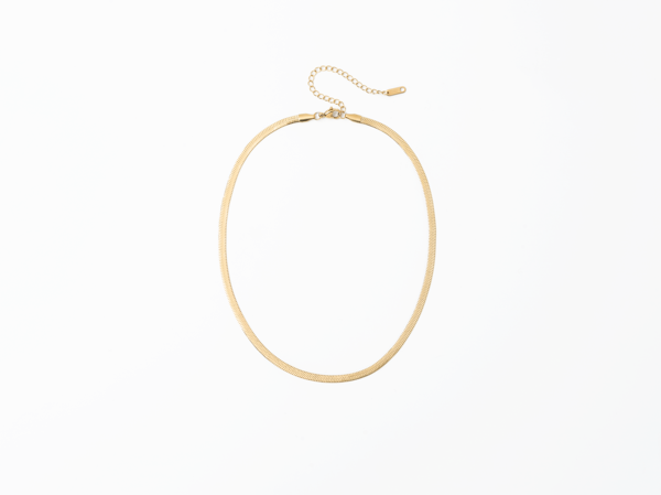 PVD Herringbone Chain Necklace