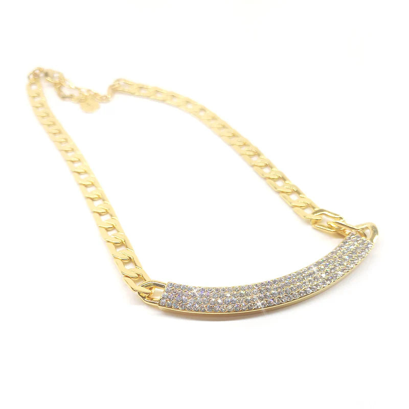 Pave Smile Necklace