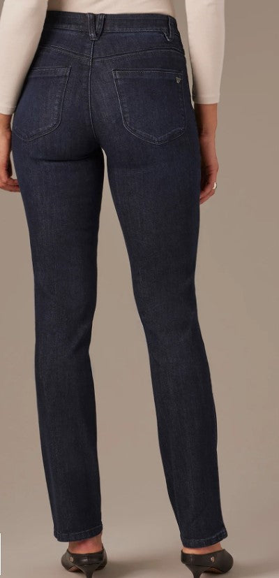 Sawyer Mid-Rise Straight Leg Jeans in Indigo