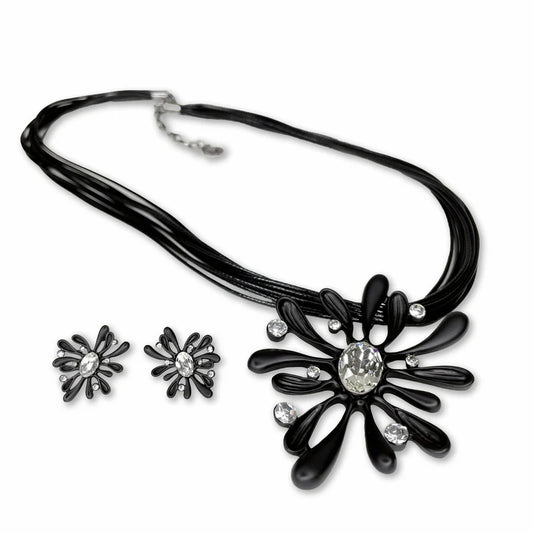 Evening Flower Necklace Set