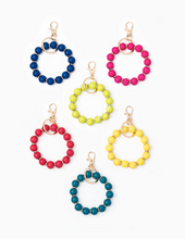 Load image into Gallery viewer, Wooden Bead Key Ring
