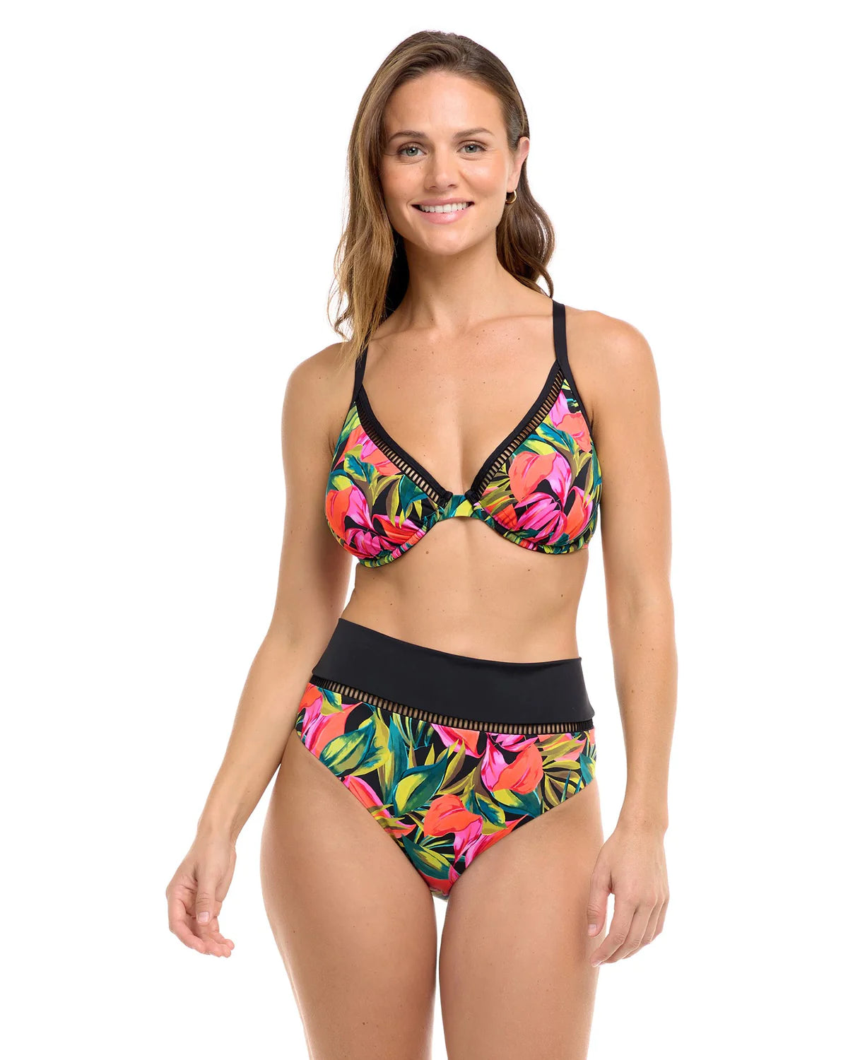 Rachel High Waisted Mid Coverage Bottom