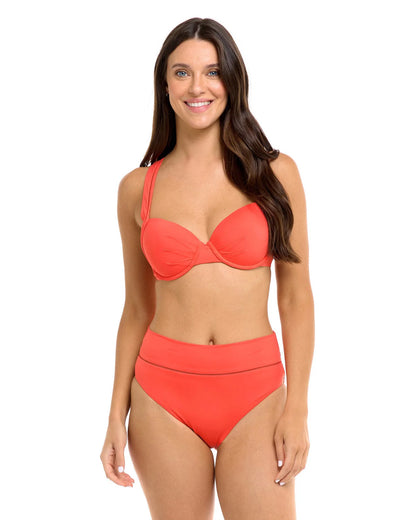 Rachel High Waisted Mid Coverage Bottom