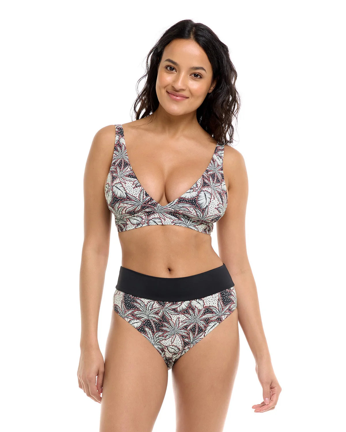 Rachel High Waisted Mid Coverage Bottom