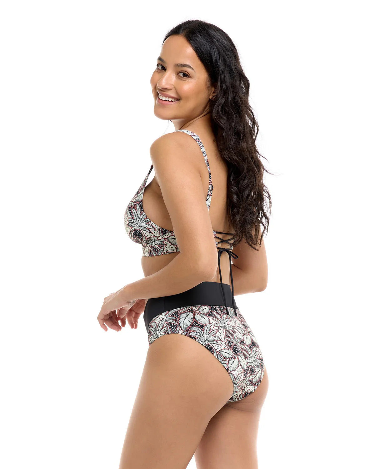 Rachel High Waisted Mid Coverage Bottom